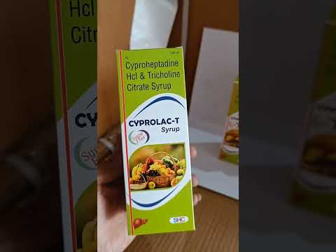 200ml Cyprolac T Cyproheptadine HCL Tricholine Syrup