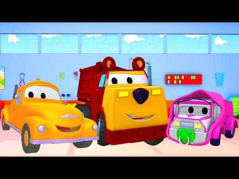 Beba Amber - Maša i Medvjed Ethan Tomova Lakirnica u Auto Gradu 🎨 Crtići za djecu