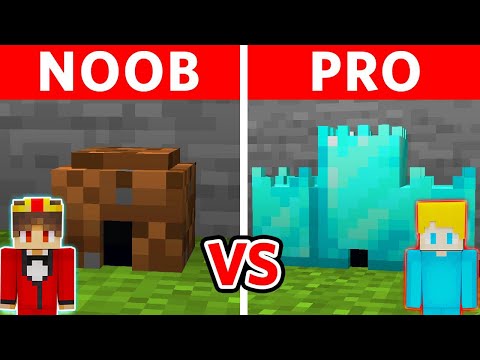 MINECRAFT NOOB vs PRO: SICHERSTES KLEINSTES HAUS BAU CHALLENGE  ⛏