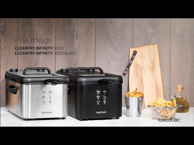 Friggitrice Cecotec CleanFry Infinity 3000 3L 2400W Nera video