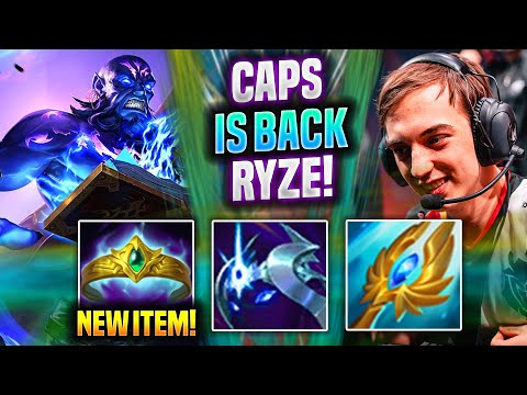 CAPS RYZE IS BACK WITH NEW ITEMS! - G2 Caps Plays Ryze MID vs Viktor! | Preseason 2022
