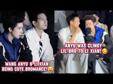 Wang Anyu throw himself into Li Xian arm!😆☺️ #wanganyu #lixian