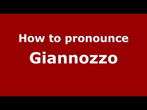 How to pronounce Giannozzo (Italian/Italy) - PronounceNames.com