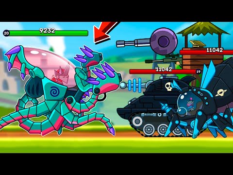 LEGENDARY TANK KRAKEN VS ALL BOSSES in EPIC JOURNEY - Hills of Steel. Games Tanks