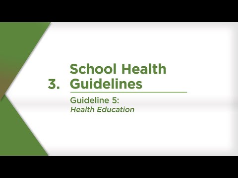 , title : 'Guideline 5: Health Education'