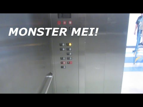 MEI hydraulic elevator (West) at Learned hall, KU, Lawrence KS