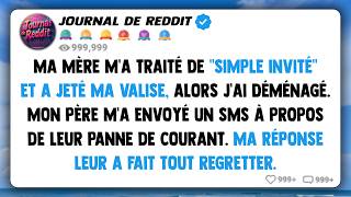 Ma mère m'a traité de "simple invité" et a jeté ma valise, alors j'ai déménagé - Papa m'a envoyé un