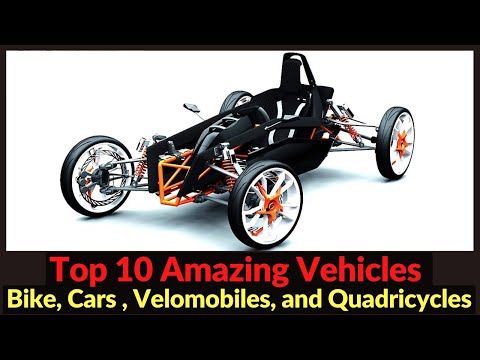 Top 10 Amazing Vehicles [ Cars, Bikes, Velomobiles, Quadricycles ] # Future mobility