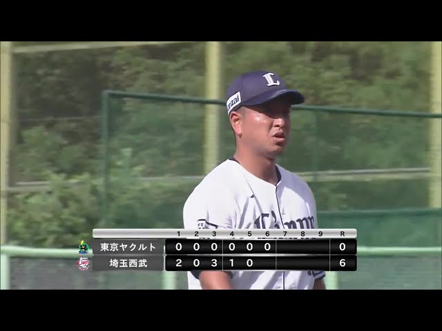 【ファーム】3者連続三振!! ライオンズ・宮川哲 6回7奪三振無失点の好投を見せる!! 2023年9月11日 埼玉西武ライオンズ 対 東京ヤクルトスワローズ