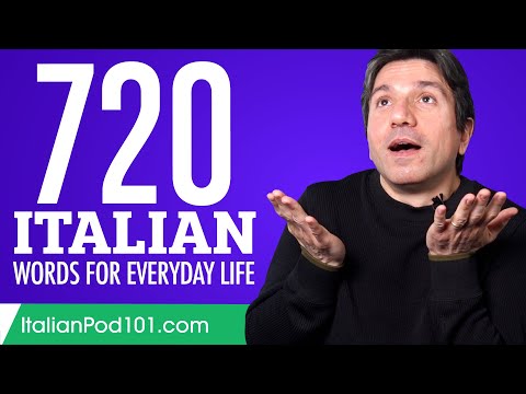 720 Italian Words for Everyday Life - Basic Vocabulary #36