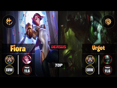 Challenger FIORA [Conqueror] (Top) VS  URGOT - Challenger EUW Patch 11.6