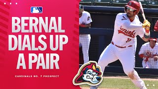 Cardinals' Leonardo Bernal hits two homers | MiLB Highlights