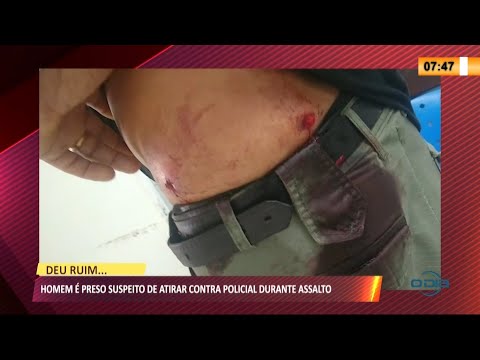 Homem eÌ preso suspeito de atirar contra policial durante assalto 26 08 2021