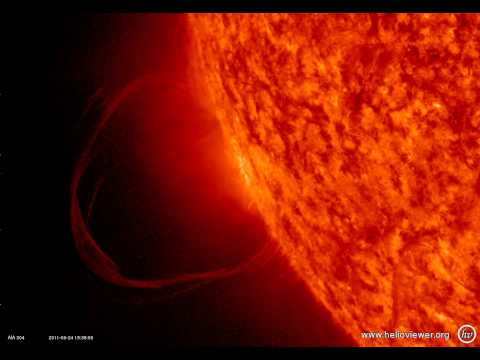 AIA 304 (2011-06-24 18:16:08 - 2011-06-24 21:15:08 UTC)