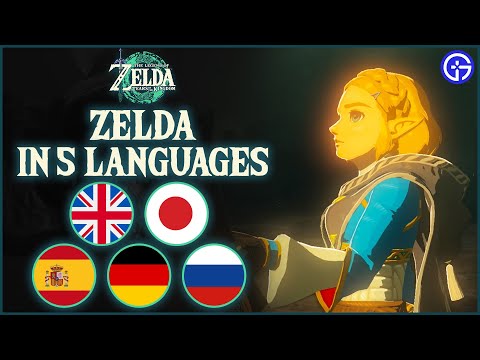 Zelda TOTK Voice Actress | Voice Lines in 5 Languages | JAPANESE, GERMAN, SPANISH, RUSSIAN, ENGLISH