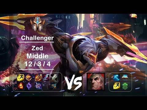 Middle Zed vs Swain KR Challenger Patch 12.11
