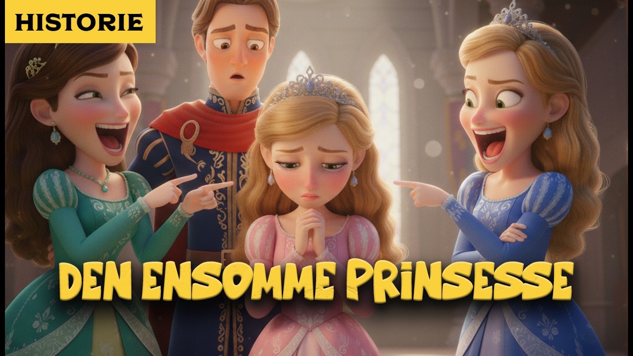 Illustration fra historien "Den ensomme prinsesse"