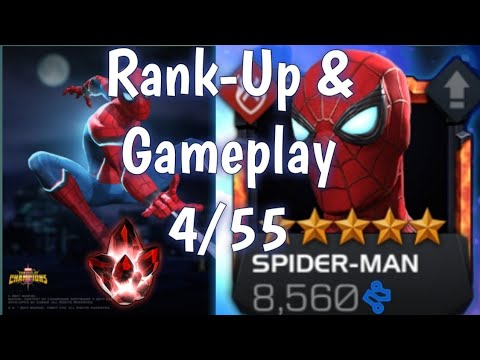 5 Star Stark Enhanced Spiderman Rank Up & Gameplay | Marvel Contest of Champions