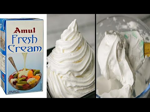 Whipped Cream from Amul Low Fat 25% Fresh Cream - Perfect for Anything