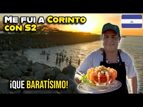 Me Fui a Corinto con $2 😱 | Playa, Comida y Precios Baratos en Nicaragua