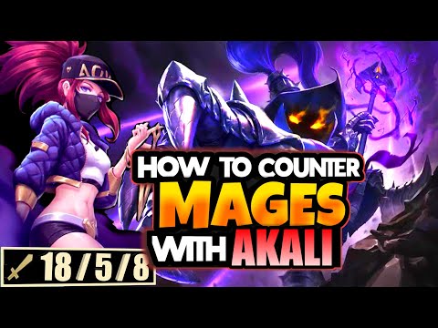 How to fight MAGES as Akali Mid - Akali vs Veigar Full gameplay I Care4Dash