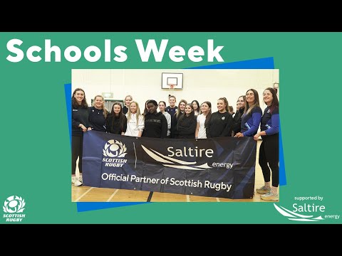 Firhill High School with Scotland Women | Scottish Rugby Schools Week 2023