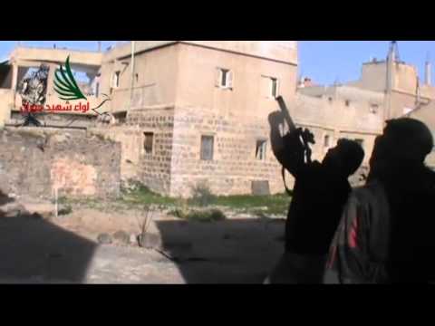 استهداف حاجز البريد التابع لقوات النظام من كتيبة طارق بن زياد في مدينة درعا