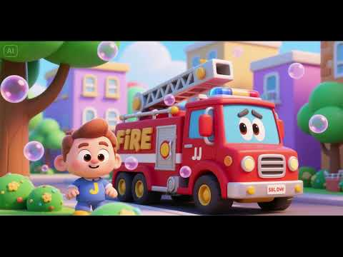 Fire Truck Bubble Fun – JJ Saves the Day | Nursery Rhymes & Kids Songs