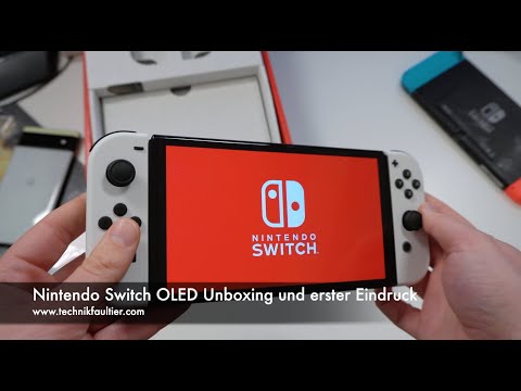 Nintendo Switch OLED Unboxing und erster Eindruck