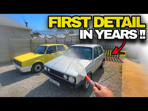 Detailing my BARN FIND 1982 Volkswagen Golf 1 GTS😁😍