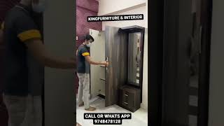 Download lagu Modern 3 Door Wardrobe Almirah With Dressing Table #shorts #furniture #reels mp3