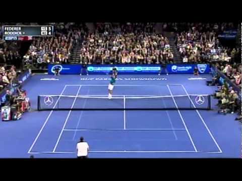 Federer vs Roddick Highlights - BNP Paribas Showdown 2012