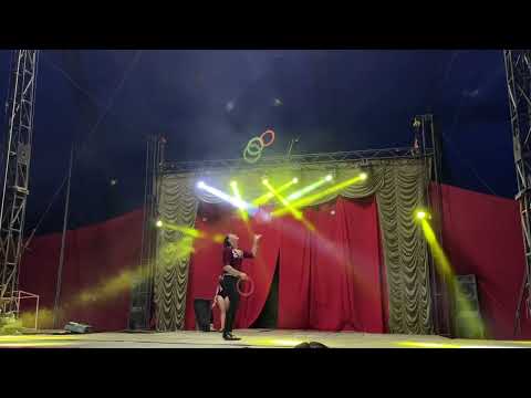 Kildery Circo em Piancó - PB, Yslanio e Rizia em um show de malabares!