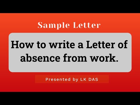 YouTube video about Get Inspired to Write an Absence Request Letter