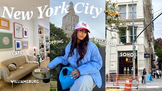New York Vlog 🚕 Soho and Williamsburg exploring, cafe hopping, shopping, aesthetic & relaxing vlog