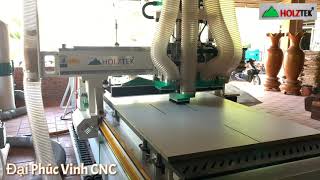 Máy CNC 4 Đầu Cắt Ván Gỗ Công Nghiệp | CNC Nesting 4 Đầu Holztek PRO-R4F