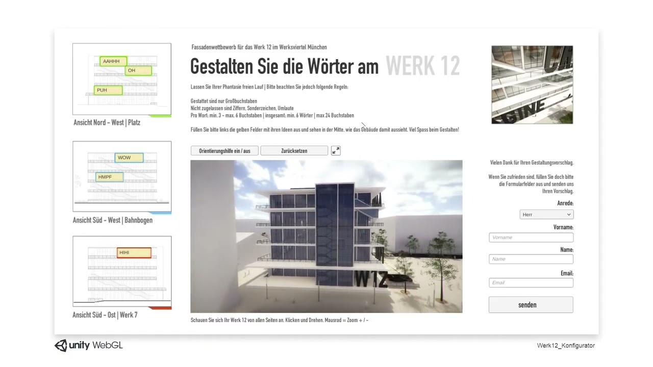 Schriftenwettbewerb, Werk 12, Werksviertel München