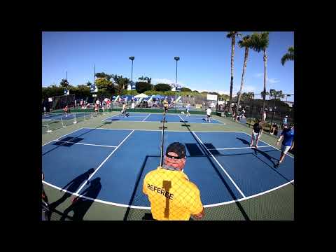 PPA Showcase Pro Men's Doubles Back Draw for 4th Riley Newman Tyson McGuffin Adam Stone Dekel Bar