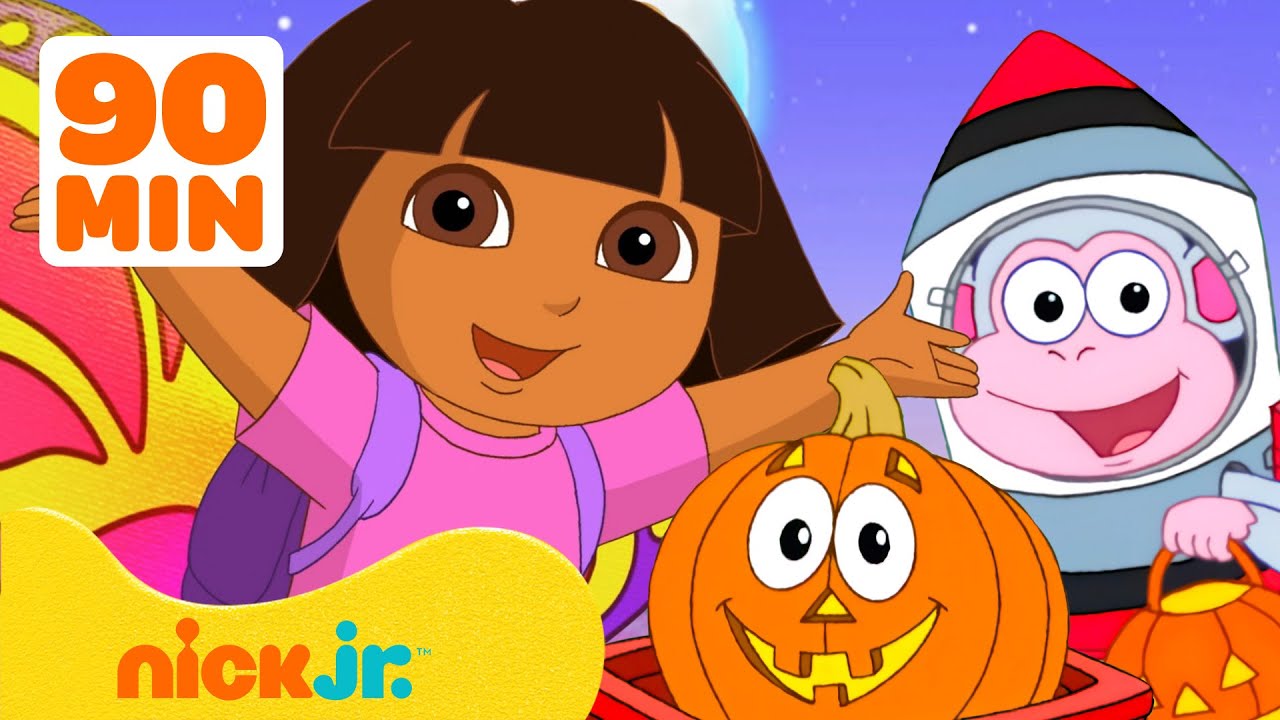 Dora the Explorer | Doces ou Travessuras com Dora, a Aventureira e Botas! 🍬 90 Minutos | Nick Jr.