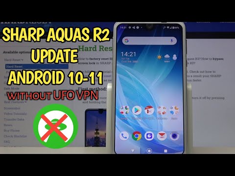How to update sharp aquos r2 Android 10-11without UFO VPN|update sharp aquos r2.