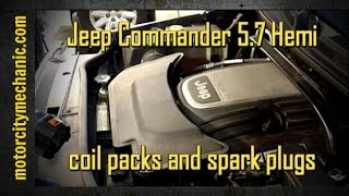 Jeep Commander 5.7 Hemi coil pack and spark plug replacement