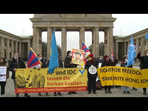 Proteste gegen Olympia in China: "Das ist eine Propaganda-Show" | AFP