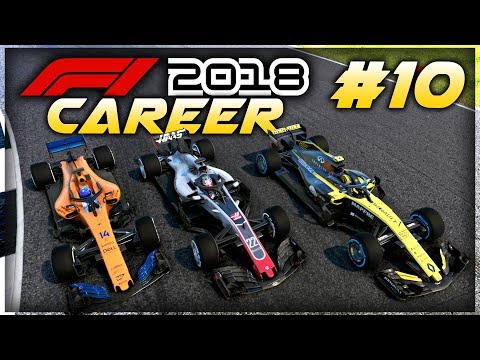F1 2018 Career Mode Part 10: AMAZING THREE WIDE MOMENTS AT SILVERSTONE!