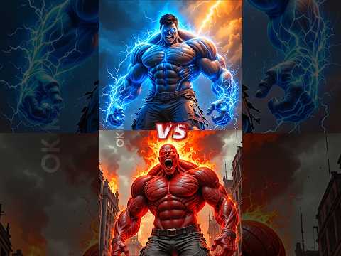 X Blue Hulk vs X Red Hulk 😈 Fight