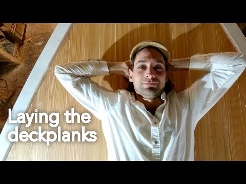 Laying Deckplanks - Craft Endra EP24 I Building a wooden sailing boat