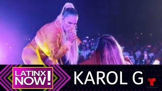 Karol G invitó a una fan en SILLA DE RUEDAS a unirse a su Show