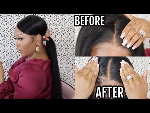 Undetectable Frontal Look Like Leave Out | 360 Lace Wig Install Ft WowEbony