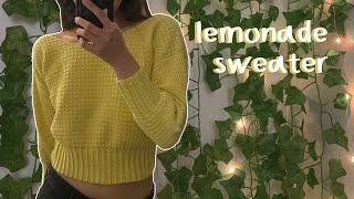 Easy Crochet Crop Sweater Tutorial | Lemonade Sweater