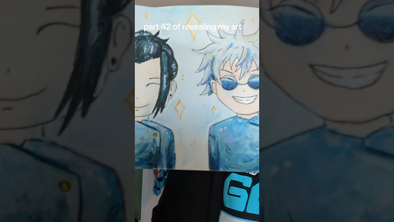 The painting, prints, and stickers are available on my Etsy at Rachiedraws #gojo #geto #jjk #gojoart