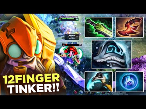 Can't Run Can't Hide!! Niwt Tinker - 12 Finger's Pro Tinker 7.31d Dota  2